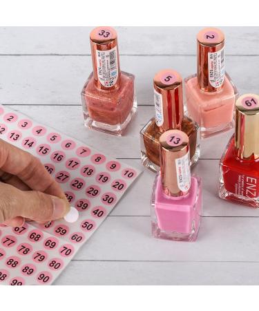 200 Pcs Clear Nail Swatch Sticks with Ring | Stiletto Practice Tips & Number Stickers for Nail Polish Color Display - Buy Online on GoSupps.com
