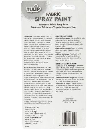 Tulip Fabric Spray 26569 SOP 4Oz Snow  4 Fl Oz (Pack of 1)  As Detailed - Buy Online on GoSupps.com