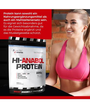 Hi Tec Nutrition Anabol Protein 2250g - Coconut Flavor | 91% Protein Muscle Builder Supplement | International Shipping Available - Buy Online on GoSupps.com