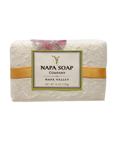 Napa Soap Mandarin Chardonnay Hand & Body Bar Soap - Unique Wine Scented Bath Soap for Gentle Skincare Routine - Keeps Your Skin Smooth & Hydrated - All-Natural Handmade Spa Gift for Men & Women