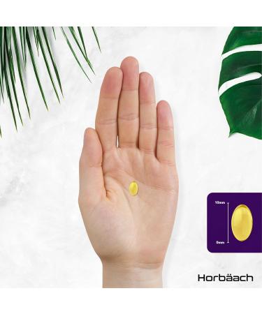 Evening Primrose and Starflower Oil Capsules 1000mg | with Vitamin B6 | 60 Softgels | Rich Source of Omega 6 GLA & 9 Oleic Fatty Acids | by Horbaach - Buy Online on GoSupps.com