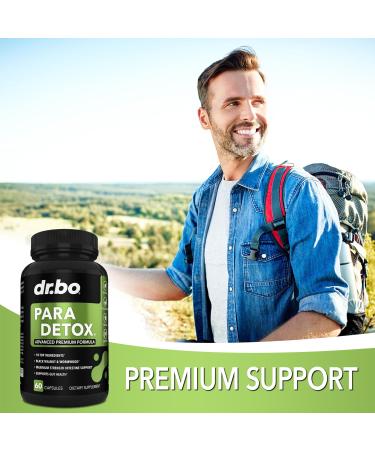 Body Detox Cleanse & Charcoal Capsules - Intestinal Digestive Support Supplements for Stomach Gut Health - Pro Gut Health Intestine Supplement Binder Stomach - Wormwood Black Walnut Complex & Cloves - Buy Online on GoSupps.com