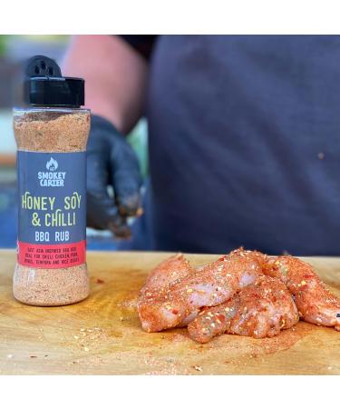 Honey Soy & Chilli BBQ Rub Shaker | The Smokey Carter | Asian Inspired Seasoning | Ideal for Korean BBQ Noodles Wings & More - Buy Online on GoSupps.com