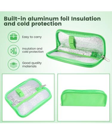rumoe Insulin Cooler Travel Case Diabetic Medication Organizer Cooler Bag Green - Buy Online on GoSupps.com
