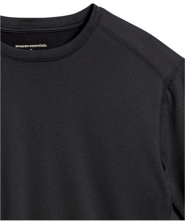 Amazon Essentials Men's Tech Stretch Short-Sleeve T-Shirt - Large, Black - Buy Online on GoSupps.com