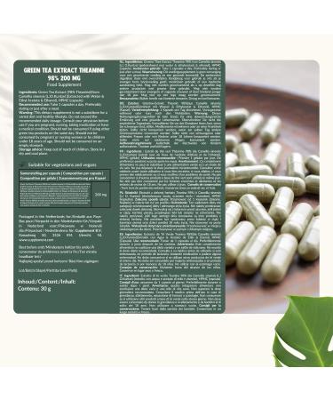  Cupplement Green Tea Extract Capsules 98% L-Theanine 500mg Per Capsule (Multipack) - Buy Online on GoSupps.com