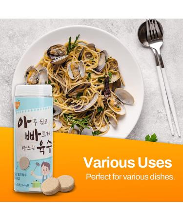 COOK100 Korean Anchovy Soup Stock Tablets 112.5g - 45 x 2.5g All-in-One Savory Broth, Made in Korea - Buy Online on GoSupps.com