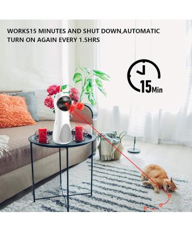 Cat Laser Toy Automatic Interactive Laser Cat Toys Rotating Catch Training Placing High 5 Random Pattern Automatic On/Off and Silent 3 Speed Modes USB Charging Cable/Battery Powered - Buy Online on GoSupps.com