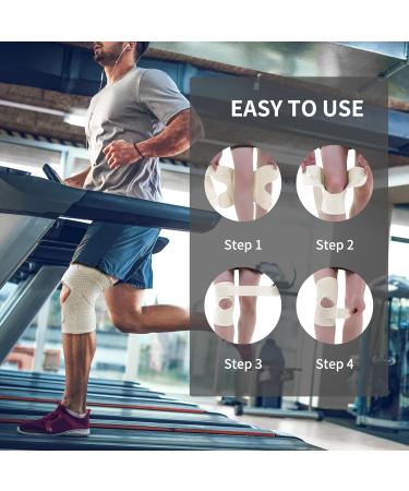 Proiron Breathable Knee Bandage - Adjustable Knee Support for Men & Women | Perfect for Sports Running Jogging & Volleyball - Size L (1PC) - Buy Online on GoSupps.com