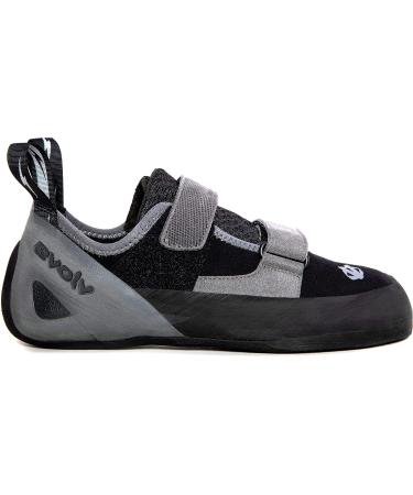 Evolv Defy Climbing Shoe - Men's 10.5 Black/Grey - Buy Online on GoSupps.com