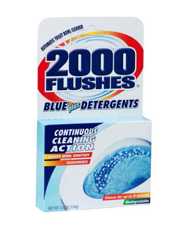 2000 FLUSHES - 201020 2000 Flushes Blue Plus Detergents Automatic Toilet Bowl Cleaner 3.5 OZ