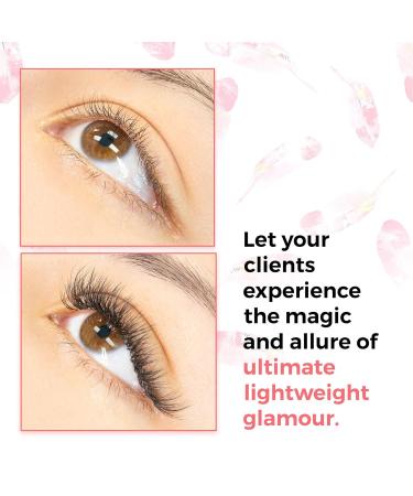 LLBA Fairy Volume Lash Extensions 3D | C CC D Curl | 0.7mm Thickness | 8-15mm Mixed Tray | Premium Matte Black Individual Eyelashes | Professional Supplies - Buy Online on GoSupps.com