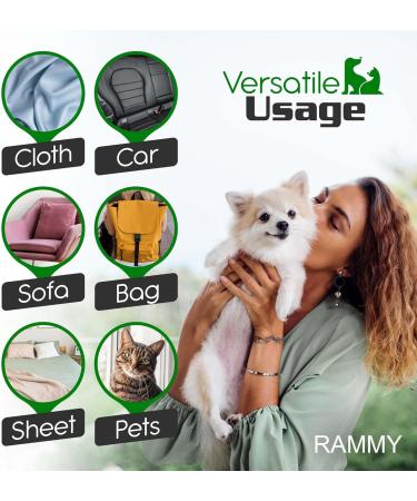 Sticky Roller Pet Hair Remover: Portable Lint Remover Brush Reusable Washable Handheld Sticky Lint Roller for Pet Hairs Clothes Carseats (2 Pack) Large + Small Roller - Buy Online on GoSupps.com
