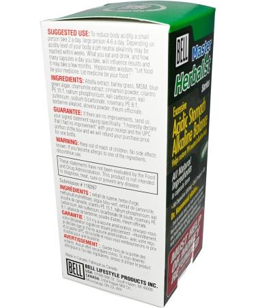 Acidic Stomach/Alkaline Balance Capsules by Bell Lifestyle Products - 60 Count - Buy Online on GoSupps.com