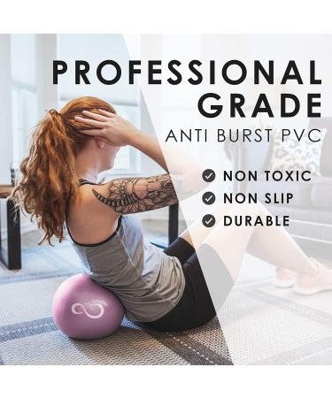 Live Infinitely 9 Inch Barre Pilates Ball & Hand Pump Anti Burst Mini Ball & Digital Workout eBook Included for Yoga  Exercise  Balance & Stability Training  Comes with Mesh Carrying Bag Rose 9 Inch - Buy Online on GoSupps.com
