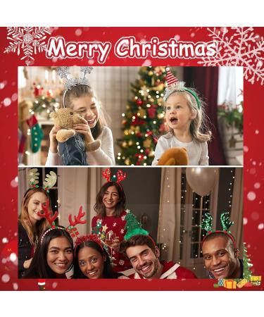 Shop Makone Christmas Headband - 10 Fun Styles of Reindeer Antlers & Santa Hat Headdresses for Kids & Adults - Perfect Holiday Accessory! - Buy Online on GoSupps.com