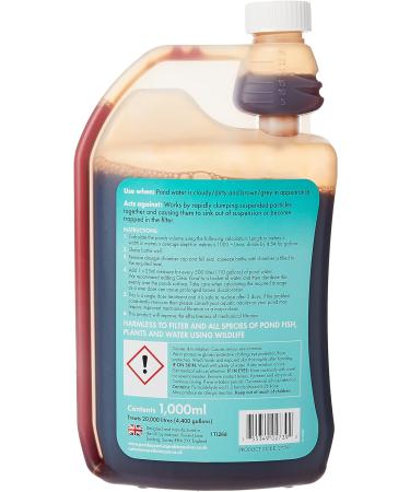 Blagdon Clear Pond Water Treatment 1L - Clears Dirty Green/Brown Water Quickly - Wildlife Safe - Harmless to Fish - Treats 20,000L - Buy Online on GoSupps.com