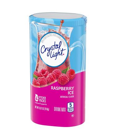 Crystal Light Raspberry Ice Drink Mix - 0.87oz (Pack of 4) | 8-Quart Packets | Refreshing Raspberry Flavor - Buy Online on GoSupps.com
