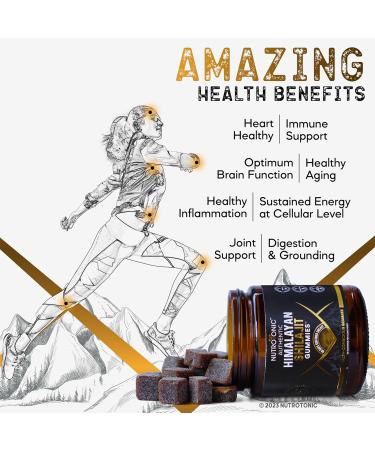 Organic SHILAJIT Gummies by NutroTonic | Cane Sugar Free, Sweetened by Organic Manuka Honey | Clean Formula | Natural Fulvic & Humic Acid | Heart & Brain, Cellular Health | 30 Healthy Gummies (1) Blood Orange Vanilla 30 Cou  - Buy Online on GoSupps.com