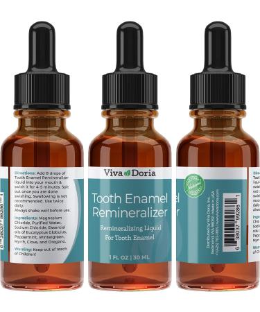 Viva Doria Tooth Enamel Remineralizing Liquid - Protects Enamel & Promotes Gum Health - 1 fl oz - Buy Online on GoSupps.com