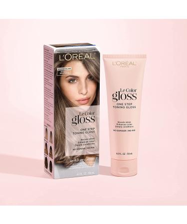 L'Oreal Paris Le Color Gloss In-Shower Toning Hair Gloss - Neutralizes Brass, Conditions, Boosts Shine - Smoky Bronde, 4 oz - Buy Online on GoSupps.com