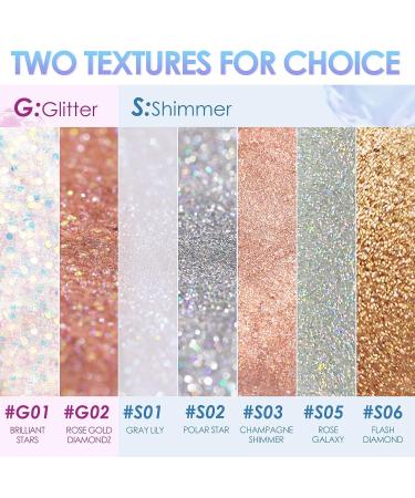 FOCALLURE Glittering Liquid Eyeshadow - High-Impact, Long Lasting, Quick-Drying, Crease Resistant - 01 Gray Lily - Buy Online on GoSupps.com