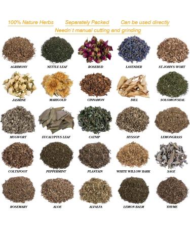 Witchcraft Supplies: 24 Dried Herbs for Pagan Rituals, Witch Spells, and Wiccan Tools - Buy Online on GoSupps.com