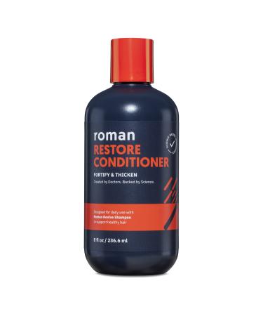 Roman Men's Restore Conditioner With Ingredients to Fortify and Moisturize Hair  Plant Proteins  Coconut Oil  and Shea Butter  Made Without Parabens or Phthalates | 8 Fl Oz
