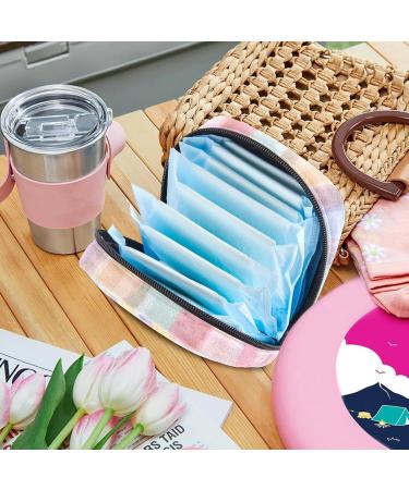 Colorful Striped Storage Bags for Women | Portable Holder for Bandages Paints Menstrual Pads & More | Ideal for School & Office - Buy Online on GoSupps.com