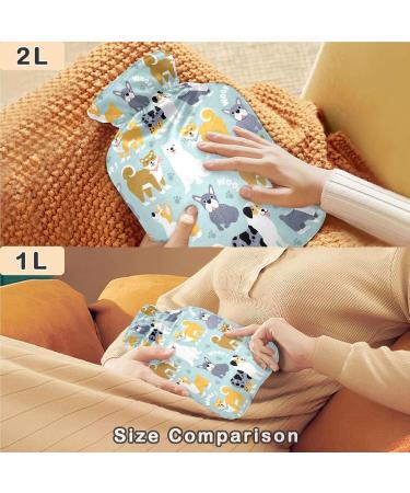 Naanle Dog Breeds Heat Bottle - 1L Warm Water Bottle for Pain Relief & Therapy | Hand & Feet Warmer - Buy Online on GoSupps.com