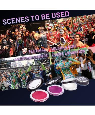 VIOLA HOUSE Professional Water Based Face & Body Paint Kit for Halloween, Cosplay & Theatrical Makeup - Black - Buy Online on GoSupps.com