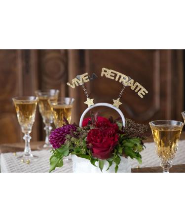 Santex Headband Vive La Retirement - Gold Glitter 20x19 cm | Perfect Gift for Retirees - Shop Now! - Buy Online on GoSupps.com