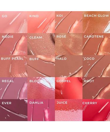 FITGLOW Beauty Lip Colour Serum | Hydrating Lip Gloss | Plumping Anti-Aging Lip Treatment | Natural Shine with Pomegranate Sterols & Collagen | Buildable Color for Dry Chapped Lips | Gleam - 10g Gleam - Beige Nude - Buy Online on GoSupps.com