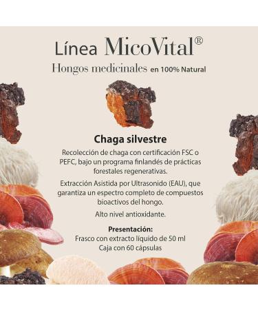 100% Natural Micovital CHAGA LIQUID. 50 ml. - Buy Online on GoSupps.com