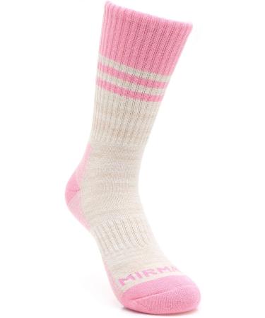 MIRMARU Women's 5 Pairs Moisture Wicking Hiking Socks - Outdoor Athletic Cushion Crew Socks - Style# 231, Multi Color Assorted (5 Pack) - Buy Online on GoSupps.com