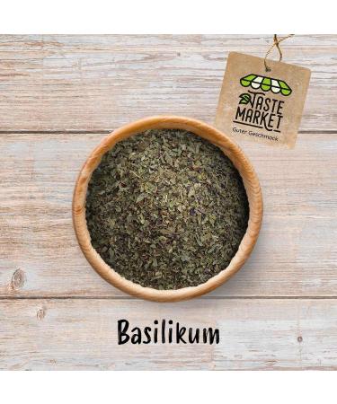  TASTE Guter Geschmack 100g basil - gently dried - herbs - best aroma - Buy Online on GoSupps.com