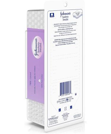 Johnson's Safety Swabs 185 Count - Gentle and Effective Ear Cleaning - Pack of 1 - Buy Online on GoSupps.com