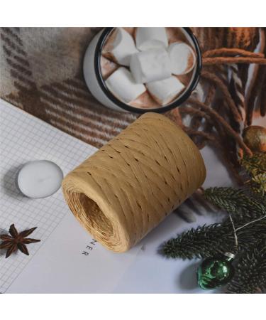 218 Yards Christmas Raffia Paper Craft Ribbon Twine for Festival Gifts DIY Decoration - Kraft Paper Color - Buy Online on GoSupps.com