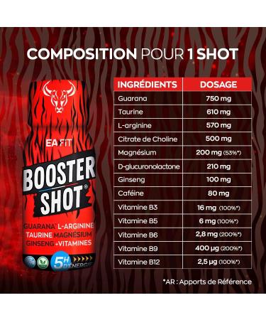 Eafit Booster Shot 20x60ml Energy shooters 80 mg caffeine per shot Mango - Buy Online on GoSupps.com