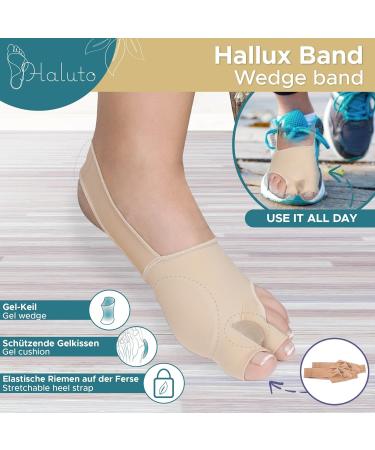 HALUTO 6-in-1 Hallux Valgus Correction Set | Bunion Splint Toe Separator & Socks for Effective Relief - Buy Online on GoSupps.com