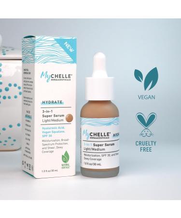 MyCHELLE Light/Medium 3-in-1 Super Serum | 1 oz - Shop Internationally for Skincare Excellence - Buy Online on GoSupps.com