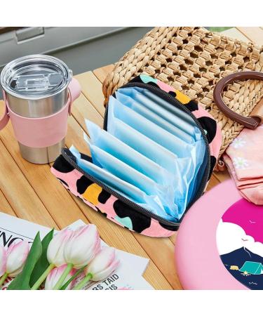 MUOOUM Menstrual Polster Bag - Zipper Women's Tampon Collection Bag (Butterfly & Grass Leaf Design) - 4.7x6.6 in | Eco-Friendly Organizer for Women & Girls - Buy Online on GoSupps.com