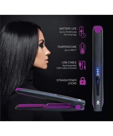 Pursonic USB Rechargeable Mini Cordless Hair Straightener - Professional Salon Quality - Buy Online on GoSupps.com