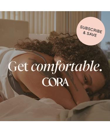 Cora Organic Ultra Thin Bladder Liners - 100 Count | For Incontinence & Postpartum | Breathable Cotton | Extra Long Panty Liners - Buy Online on GoSupps.com