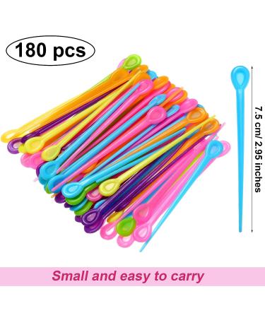 180-Piece Brush Roller Pick Hair Curler Set for Styling - Perfect Christmas & Valentine's Day Gift (Rose Red, Green, Yellow, Blue, Orange, Purple) - Buy Online on GoSupps.com
