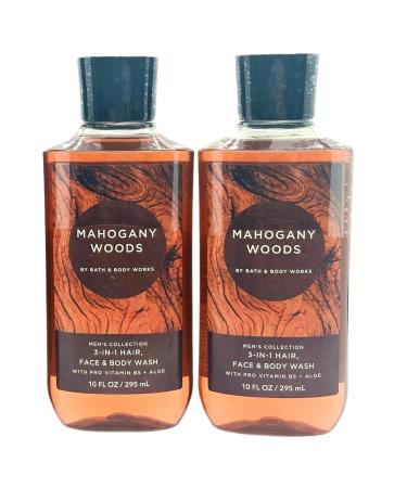 Bath & Body Works 2 in 1 Hair & Body Wash For Men Mahogany Woods (Pack of 2) - Buy Online on GoSupps.com