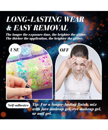 12 Couleurs Festival Paillettes Visage Fluorescent Paillette Paillettes Corps et Visage Mati re S cure R sistante Eau pour Adultes Soir e Festival Sc ne Maquillage Carnaval - Buy Online on GoSupps.com