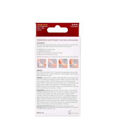 KISS Everlasting French Nails Kit Petite Length 28 Nails EFP01 - 6 Pack (168 Nails Total) - Buy Online on GoSupps.com