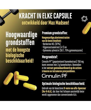 VitamineVersand 24 Invictus GDA Highdose GDA complex with berberine Cinnulin PF cinnamon bark extract & bioactive Ralpha lipoic acid 120 vegan capsules - Buy Online on GoSupps.com
