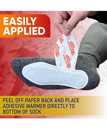 20 Pairs of Adhesive Insole Foot Warmers - Up to 10 Hours of Heat - Ultra Thin & All Natural - Odorless Hot Insole Warmers for Sport Temp - Buy Online on GoSupps.com